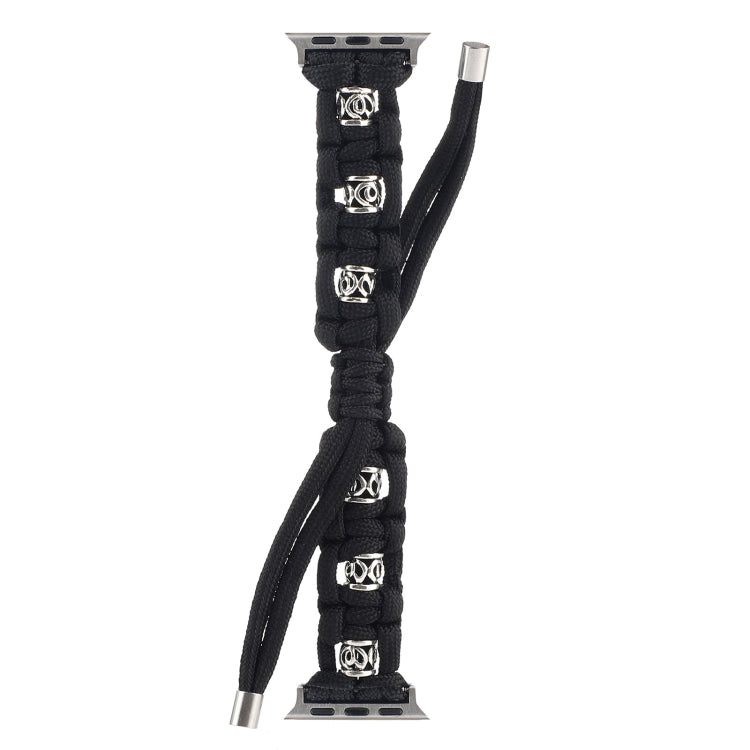 Silk Silver Beads Braided Watch Band, Series 1