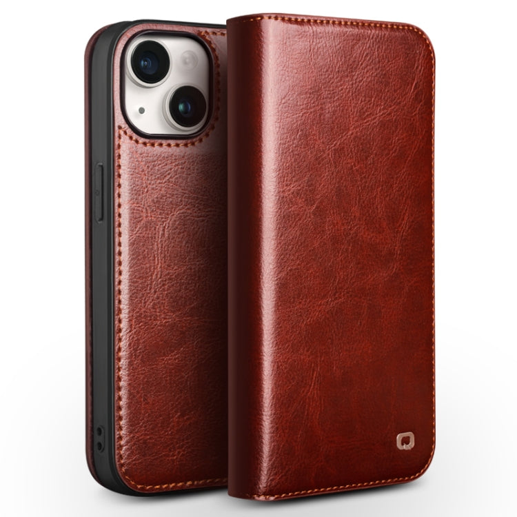 QIALINO Classic Genuine Leather Phone Case