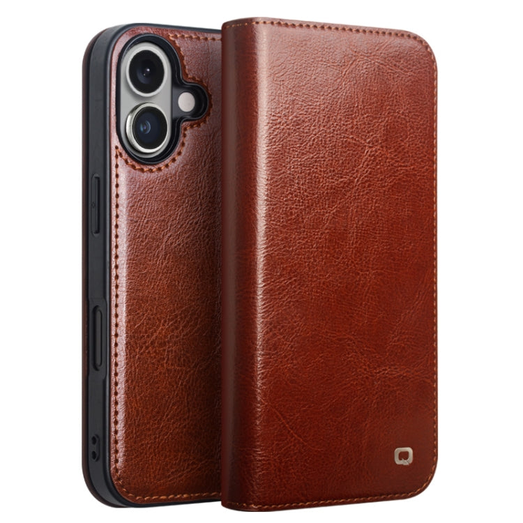 QIALINO Classic Genuine Leather Phone Case