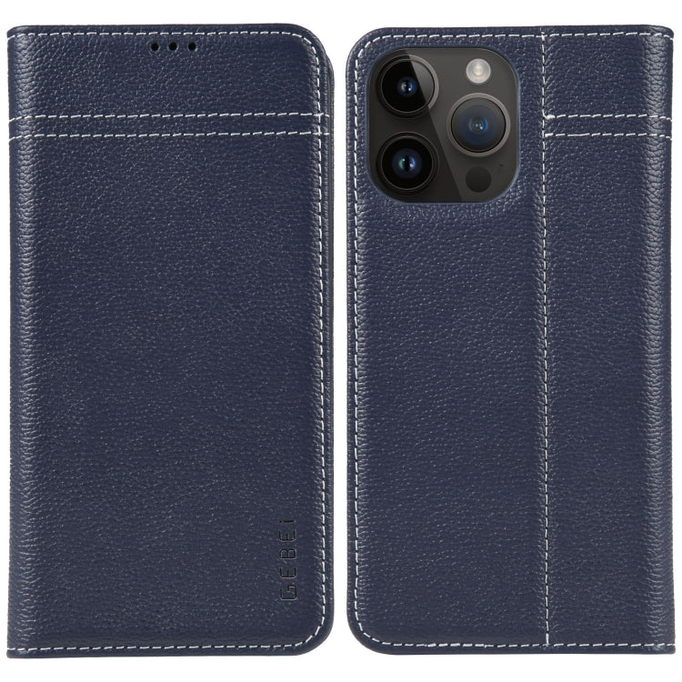 GEBEI Top-grain Horizontal Flip Leather Phone Case, Series 2