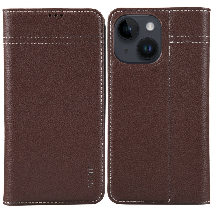 GEBEI Top-grain Horizontal Flip Leather Phone Case, Series 1