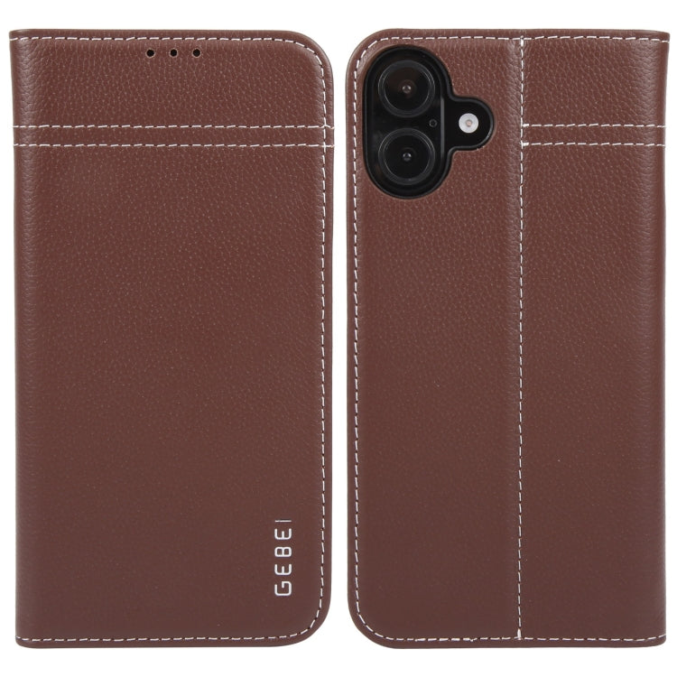 GEBEI Top-grain Horizontal Flip Leather Phone Case, Series 1