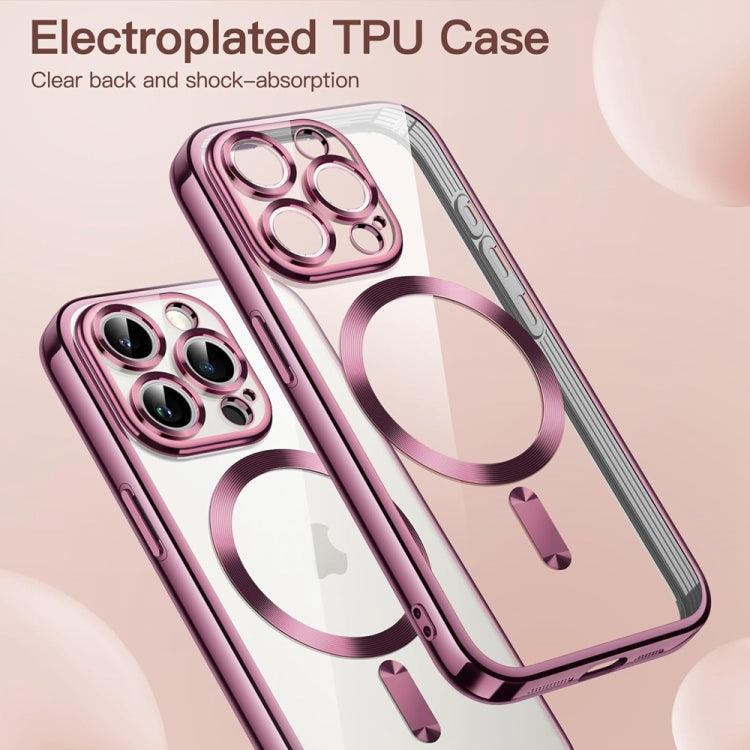 Transparent Electroplated Magsafe Magnetic TPU Phone Case, Series 1