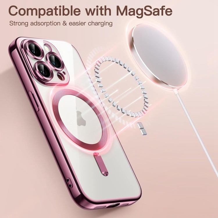 Transparent Electroplated Magsafe Magnetic TPU Phone Case, Series 1