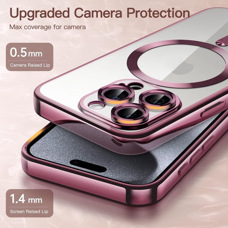 Transparent Electroplated Magsafe Magnetic TPU Phone Case, Series 1