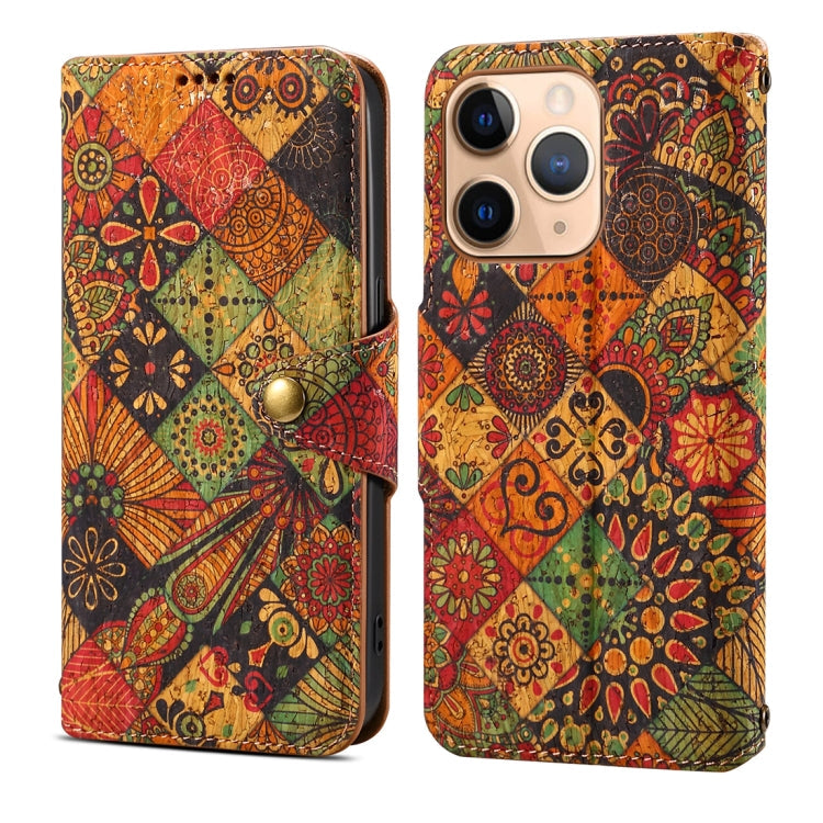 Denior Flower Language Series Cork Fabric Oil Edge Leather Phone Case, Series 2