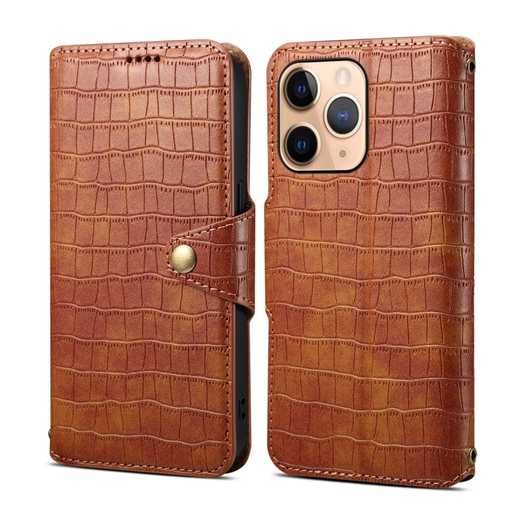 Denior Crocodile Texture Oil Edge Leather Phone Case, Series 2