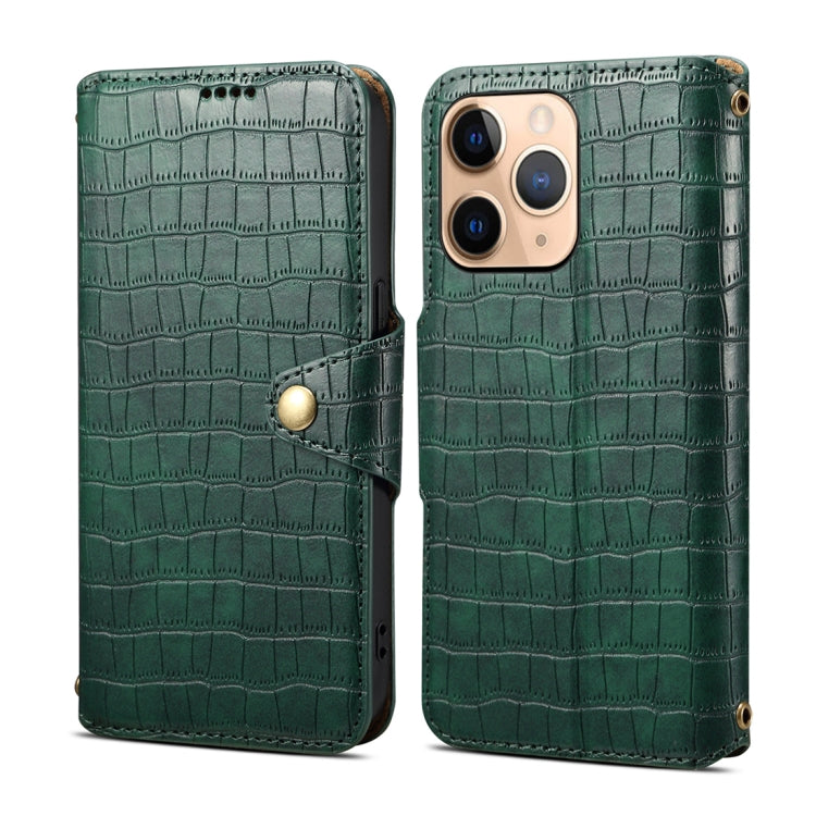 Denior Crocodile Texture Oil Edge Leather Phone Case, Series 2