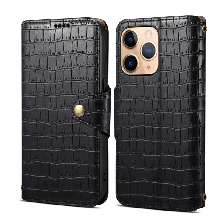 Denior Crocodile Texture Oil Edge Leather Phone Case, Series 2