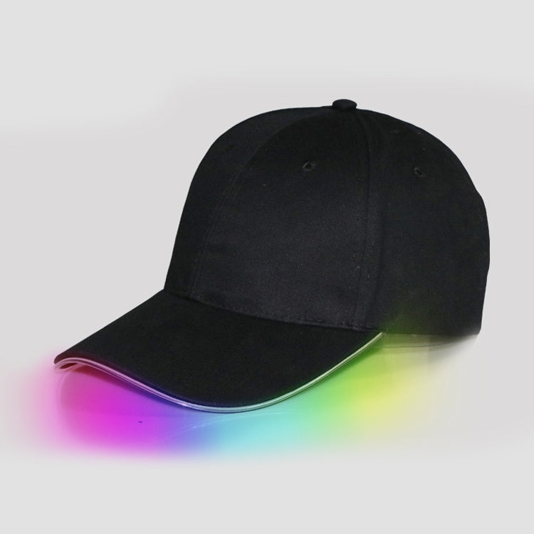 LED Luminous Baseball Cap Male Outdoor Fluorescent Sunhat, Style: Rechargeable My Store