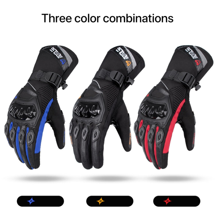 1-Pair MOTOLSG Motorcycle Riding Waterproof Winter Warm Gloves