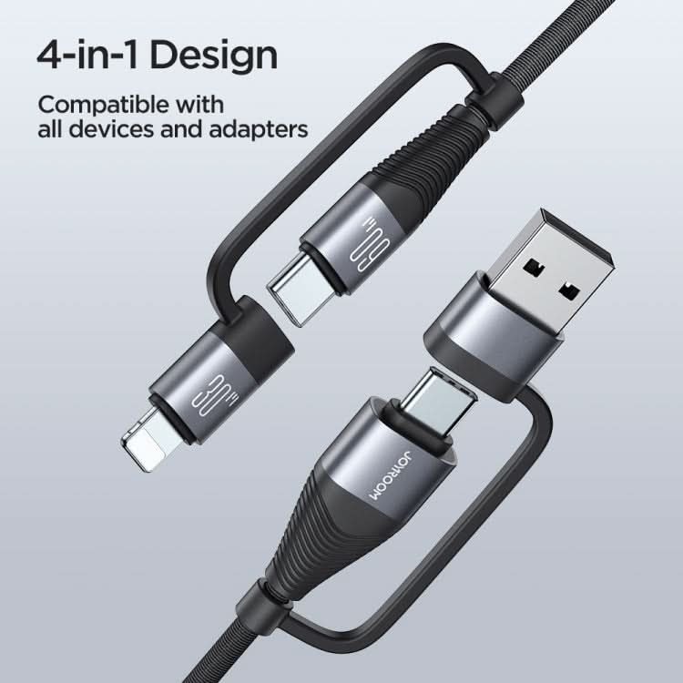 JOYROOM SA37-2T2 60W Multi-Function Series 4 in 1 Fast Charging Data Cable