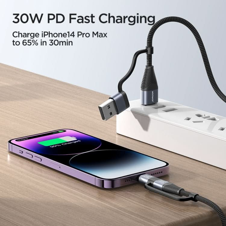 JOYROOM SA37-2T2 60W Multi-Function Series 4 in 1 Fast Charging Data Cable