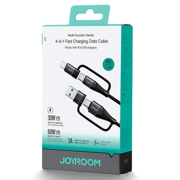 JOYROOM SA37-2T2 60W Multi-Function Series 4 in 1 Fast Charging Data Cable