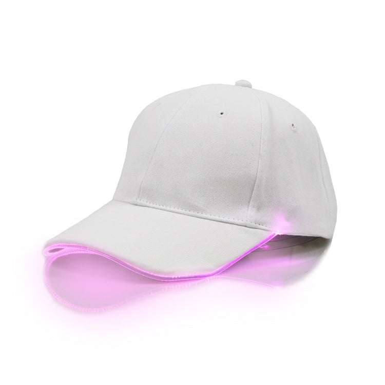 LED Luminous Baseball Cap Male Outdoor Fluorescent Sunhat, Style: Rechargeable My Store