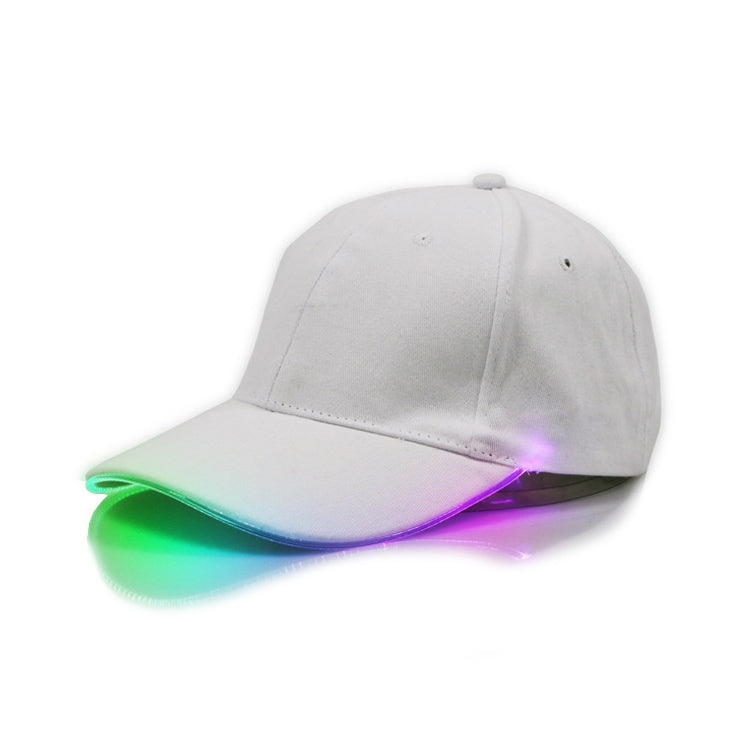 LED Luminous Baseball Cap Male Outdoor Fluorescent Sunhat, Style: Rechargeable My Store