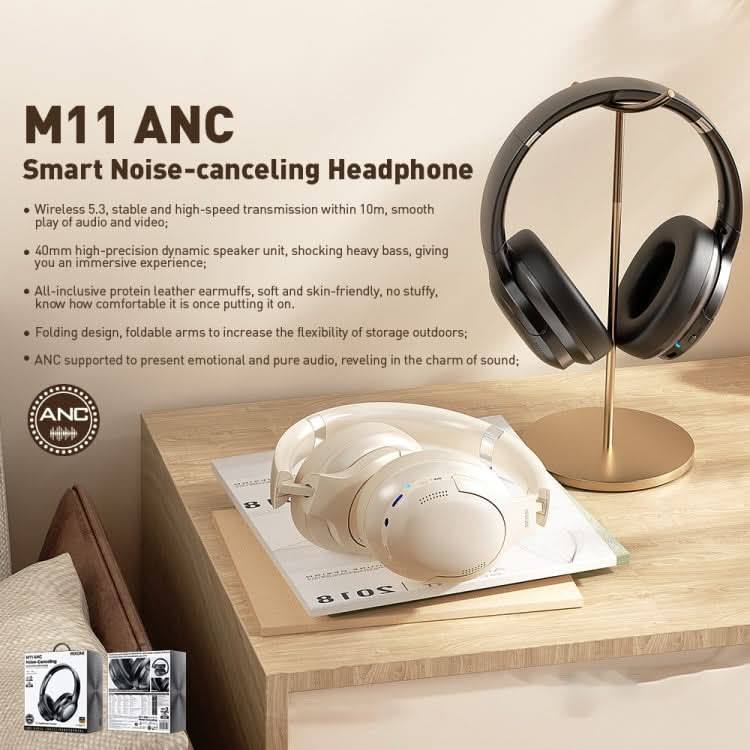 WK M11 Enjoyer ANC Over-Ear Noise Reduction Bluetooth Earphone