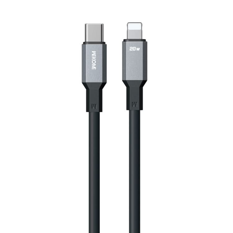 WK WDC-17 PD 20W USB-C/Type-C to 8 Pin Silicone Data Cable, Length: 1.2m