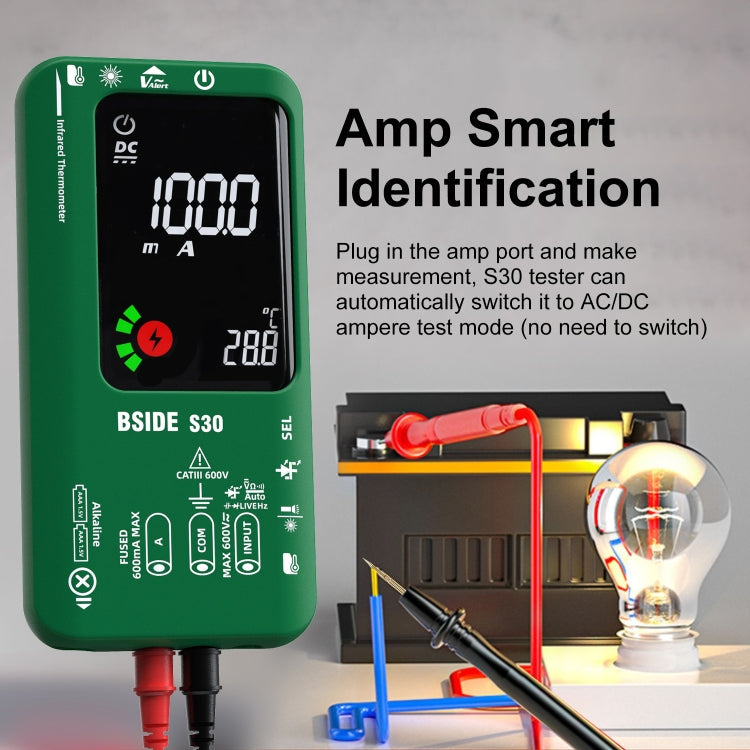 BSIDE S30 Smart Color Screen Infrared Temperature Measurement Multimeter Reluova