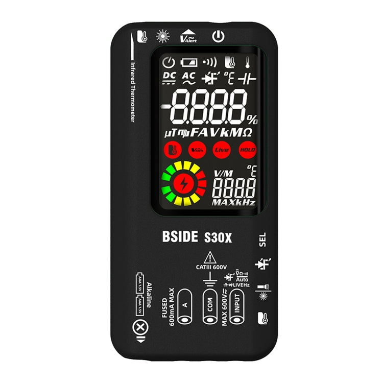 BSIDE S30X Smart Color Screen Infrared Temperature Measurement Multimeter Reluova