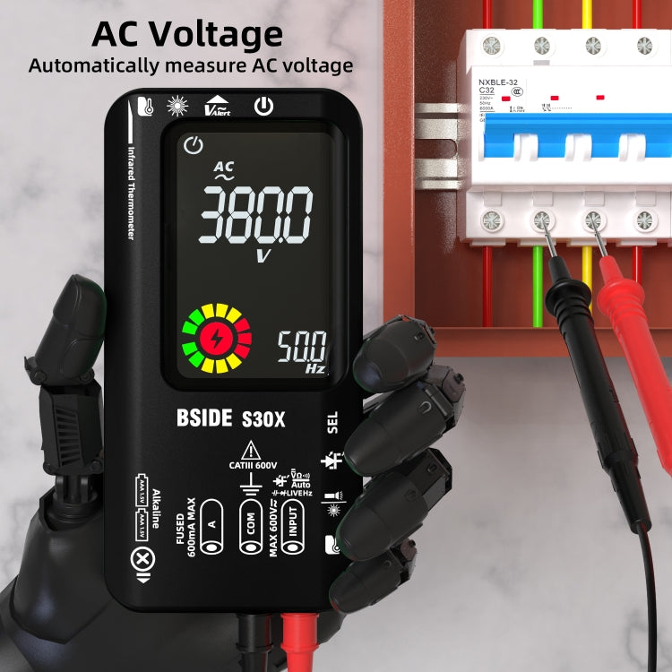 BSIDE S30X Smart Color Screen Infrared Temperature Measurement Multimeter Reluova