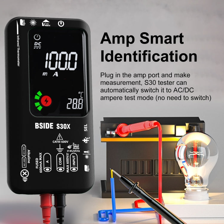 BSIDE S30X Smart Color Screen Infrared Temperature Measurement Multimeter Reluova