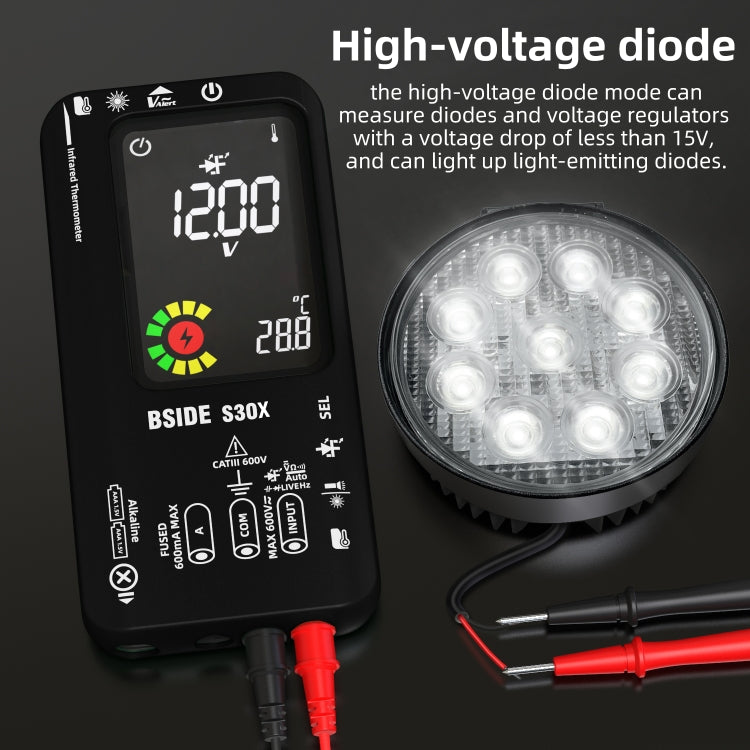 BSIDE S30X Smart Color Screen Infrared Temperature Measurement Multimeter Reluova