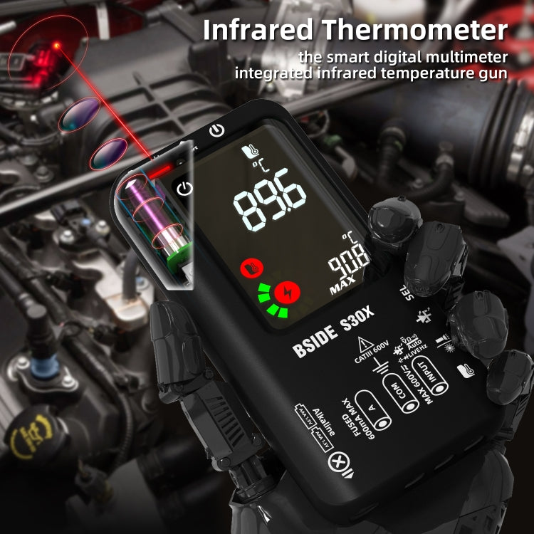 BSIDE S30X Smart Color Screen Infrared Temperature Measurement Multimeter Reluova