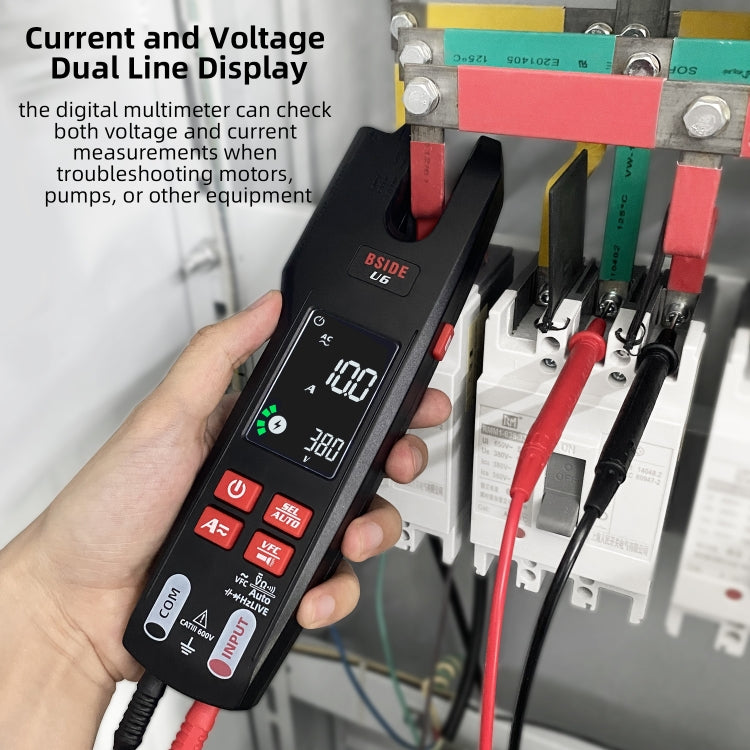 BSIDE U6 AC/DC Clamp-on Infrared Temperature Measurement Multimeter Reluova