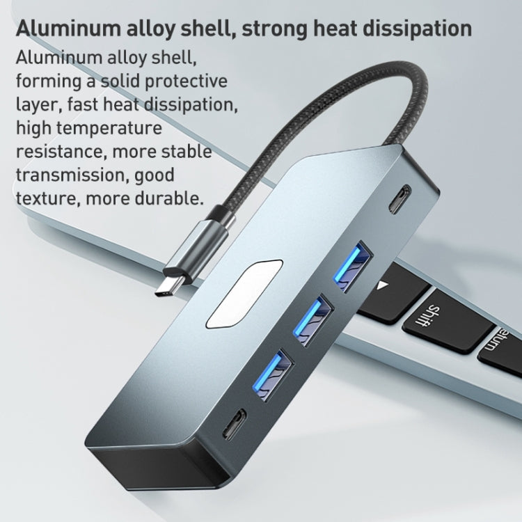 BYL-2312 Type-C to HDMI 4K 30Hz + USB3.0 + PD100W Docking Station HUB