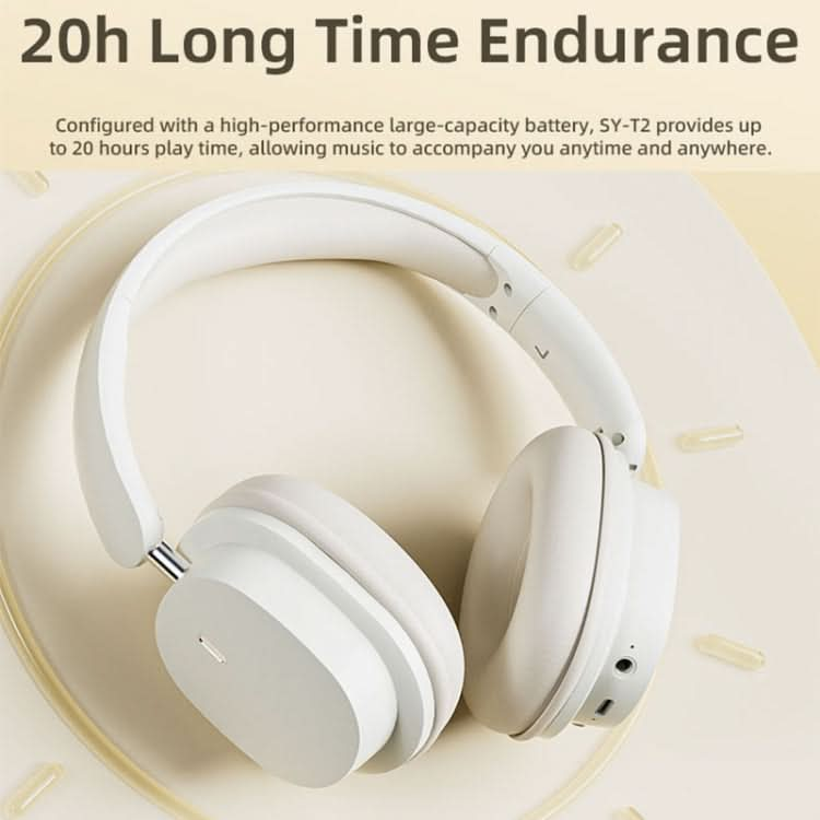 T2 Foldable High Definition Stereo ENC Noise Reduction Wireless Gaming Headphones with Mic