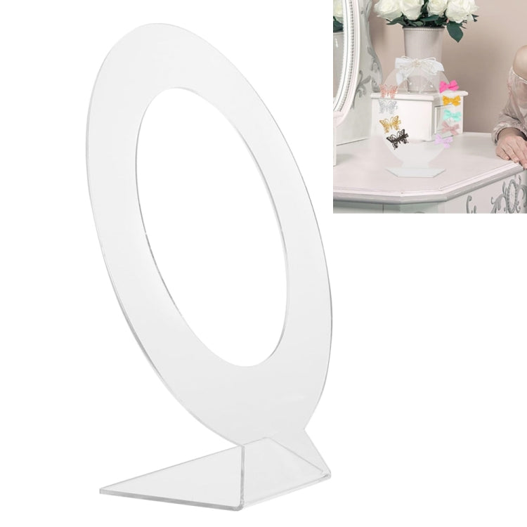 YX031 Acrylic Mirror-Shaped Hair Accessories Storage Display Stand Hair Clip Organizer