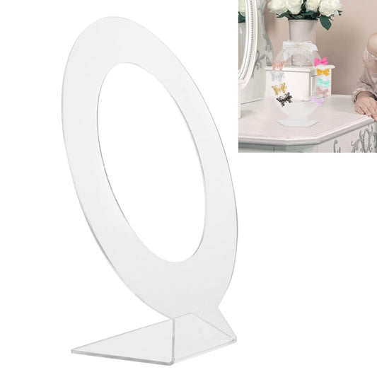 YX031 Acrylic Mirror-Shaped Hair Accessories Storage Display Stand Hair Clip Organizer My Store