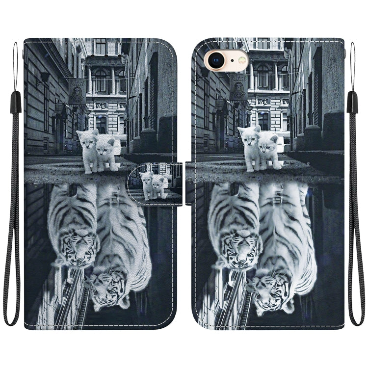 Crystal Texture Colored Drawing Leather Phone Case, Series 9