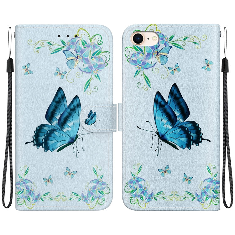 Crystal Texture Colored Drawing Leather Phone Case, Series 9