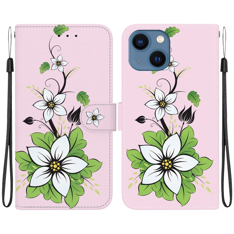 Crystal Texture Colored Drawing Leather Phone Case, Series 13