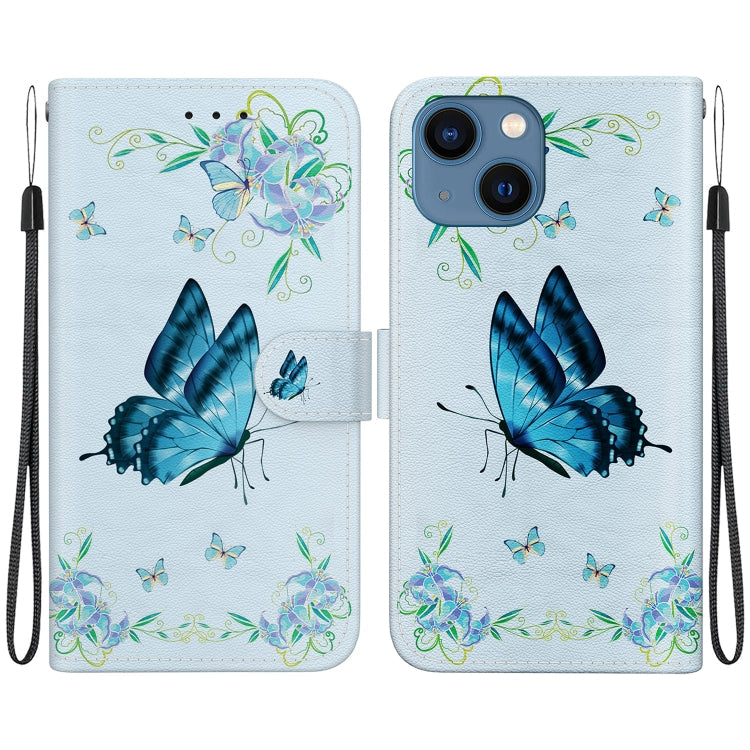 Crystal Texture Colored Drawing Leather Phone Case, Series 13