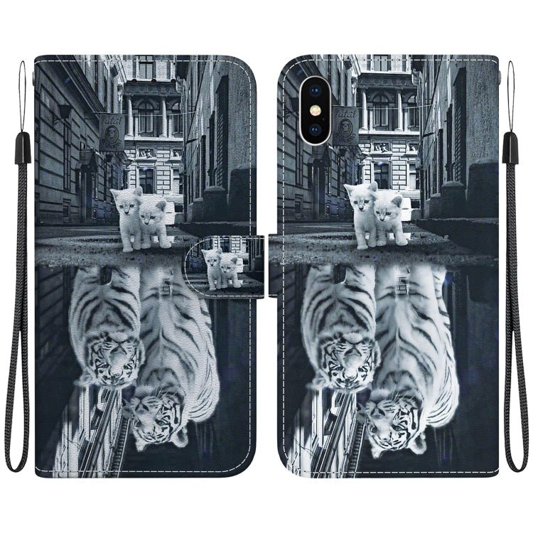 Crystal Texture Colored Drawing Leather Phone Case, Series 7