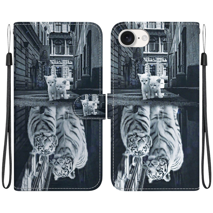 Crystal Texture Colored Drawing Leather Phone Case, Series 8