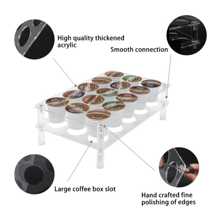 2pcs YX037 Coffee Capsule Display Rack Coffee Bag Organizer-Reluova