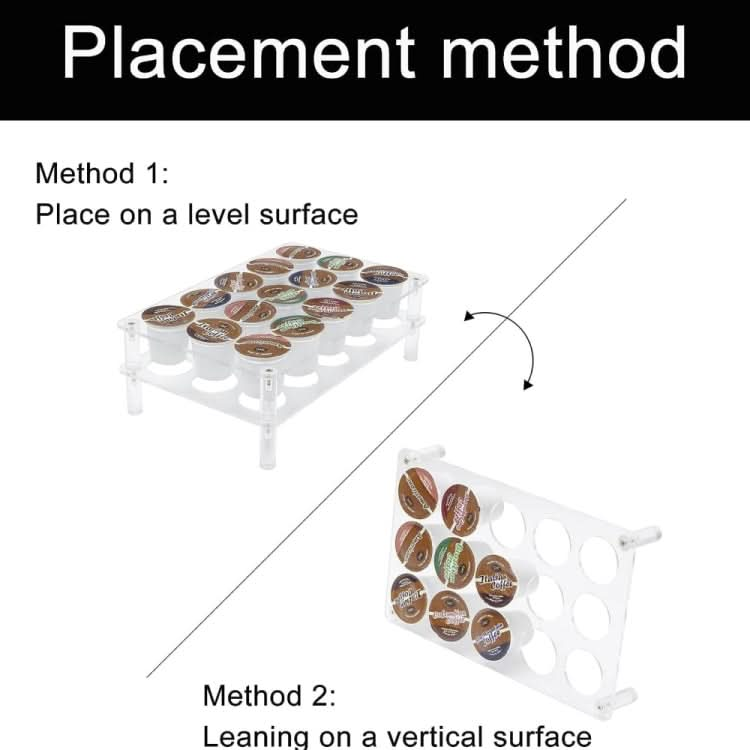 2pcs YX037 Coffee Capsule Display Rack Coffee Bag Organizer-Reluova