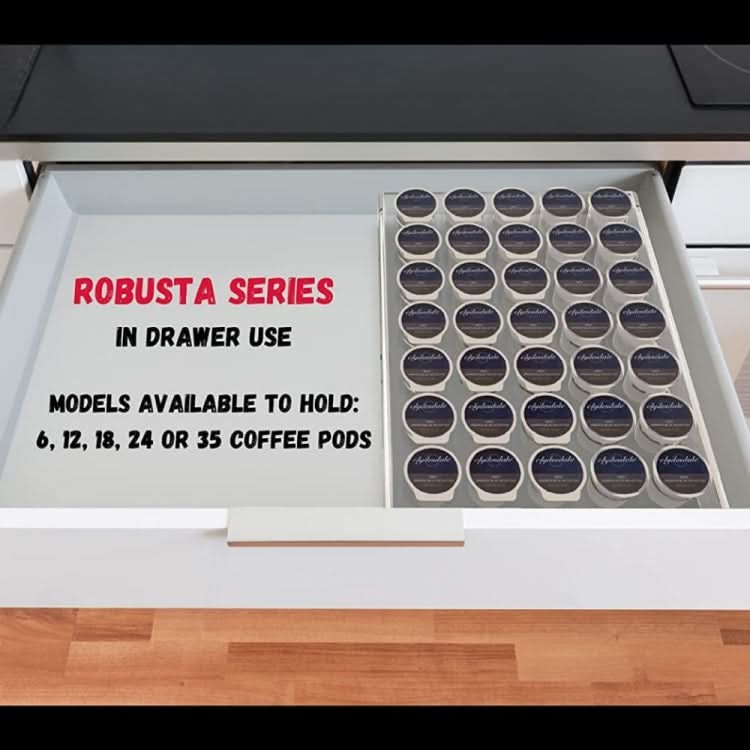 YX038 Acrylic 24 Holes Coffee Capsule Storage Display Stand