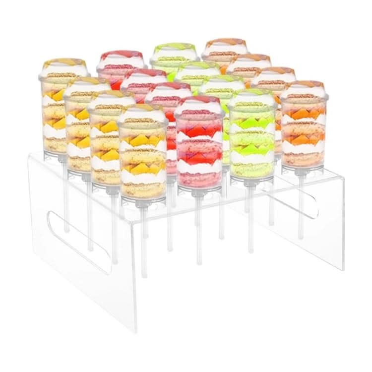 YX043 Acrylic Transparent Tui Tui Le Cake Cone Display Stand 16-hole Cupcake Display Stand Reluova