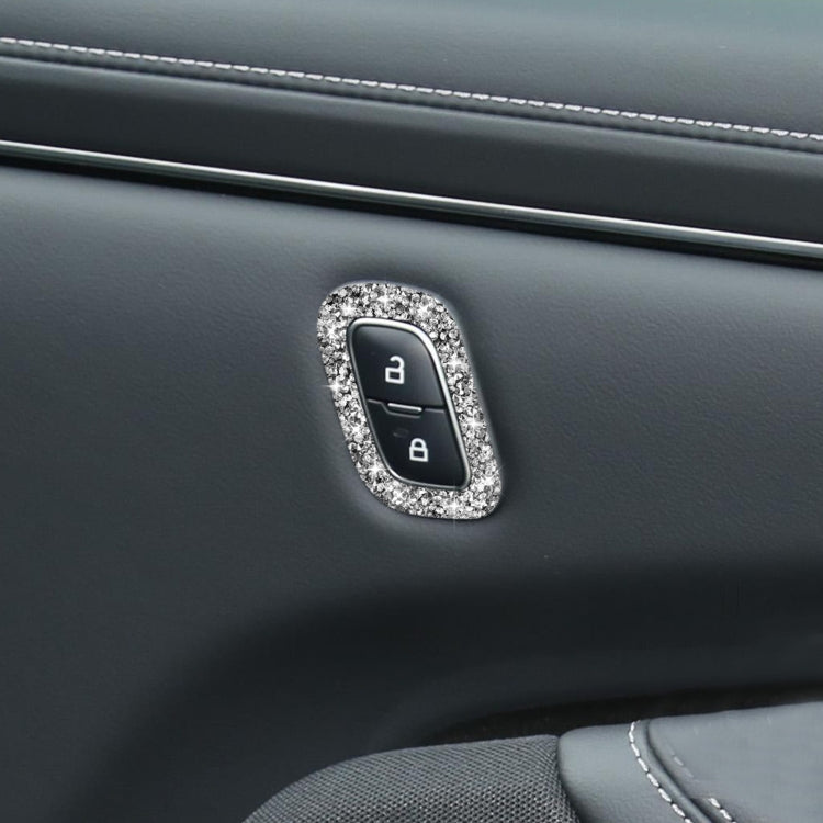 For Ford Mustang Mach E 2021 Car Door Lock Button Diamond Decorative Sticker, Left Drive ÎҵÄÉ̵ê