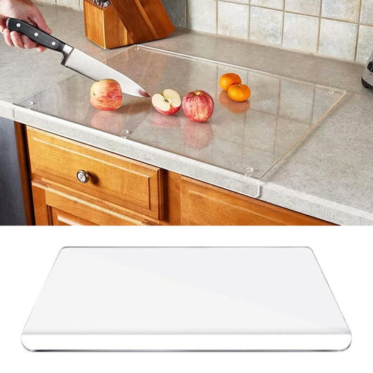 YX048 Transparent Acrylic Fruit Vegetable Cutting Board with Anti-Slip Mat