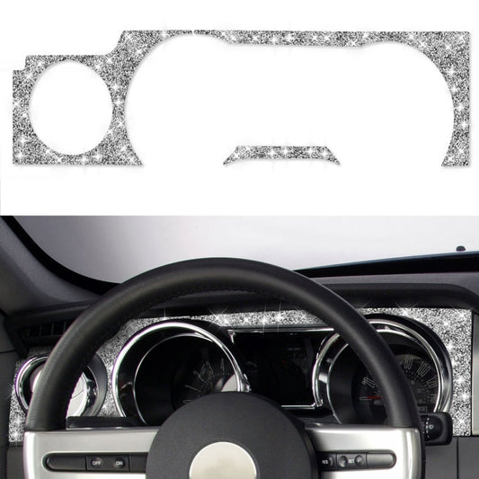 For Ford Mustang 2005-2009 Car Dashboard Frame Diamond Decorative Sticker, Left Drive ÎҵÄÉ̵ê