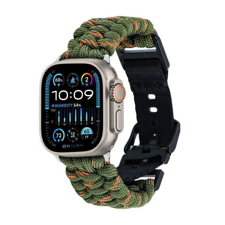 Paracord Plain Braided Webbing Buckle Watch Band, Series 5