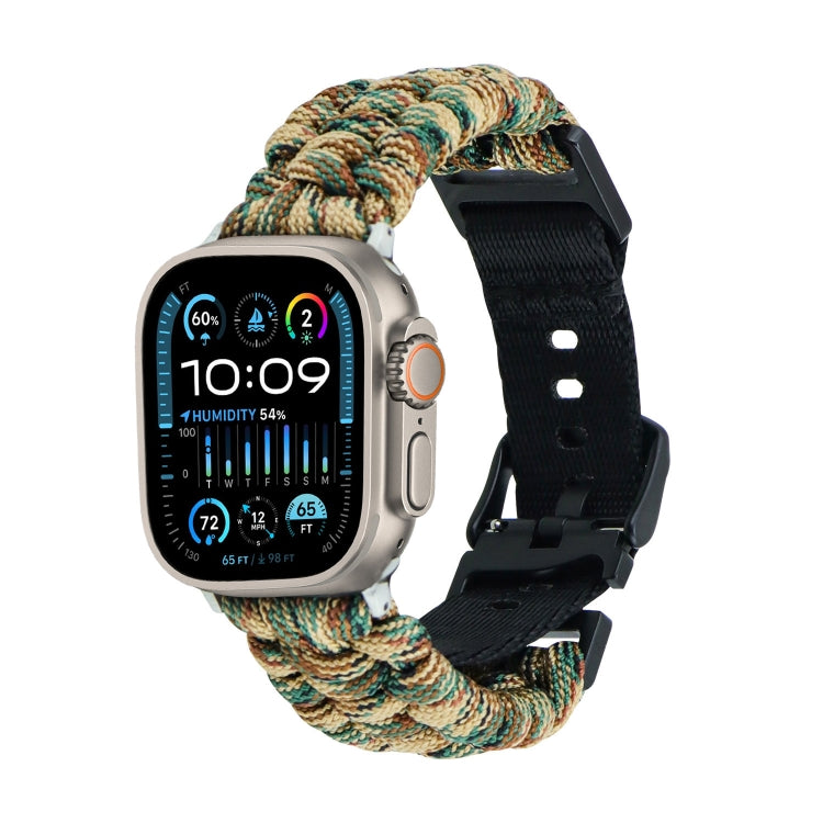 Paracord Plain Braided Webbing Buckle Watch Band, Series 5