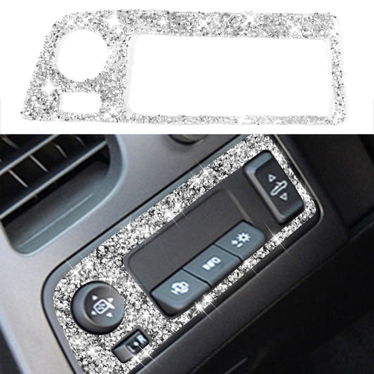 For Chevrolet Corvette C7 2014-2019 Car Headlight Switch Frame Diamond Decorative Sticker, Left Drive ÎҵÄÉ̵ê