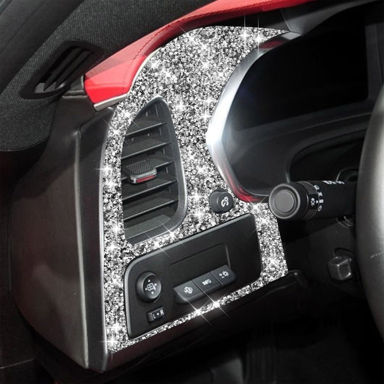 For Chevrolet Corvette C7 2014-2019 Car Left Air Outlet Panel Diamond Decorative Sticker, Left Drive ÎҵÄÉ̵ê